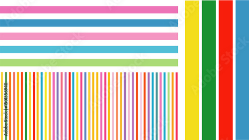 Playful background of bright geometric shapes