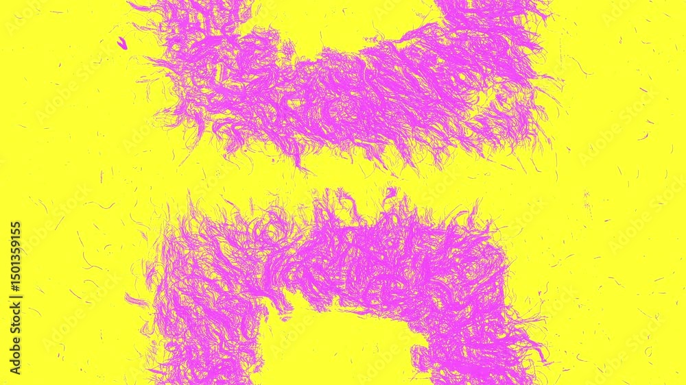 Seamless looping pink yellow trippy visual with bold dripping texture and offset animation for VJ screens, club events, projection mapping, and abstract backgrounds for music shows