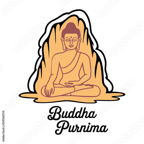 buddha statue vector