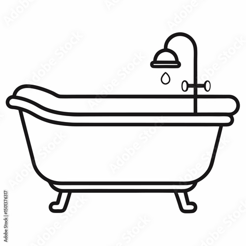 illustration of a bath tub