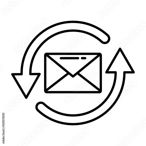 Bulk Email line icon