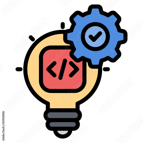 Custom Software Icon Element For Design