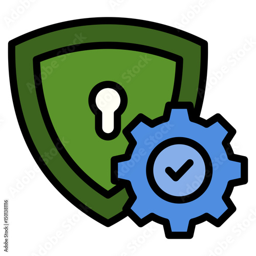 Security Shield Icon Element For Design