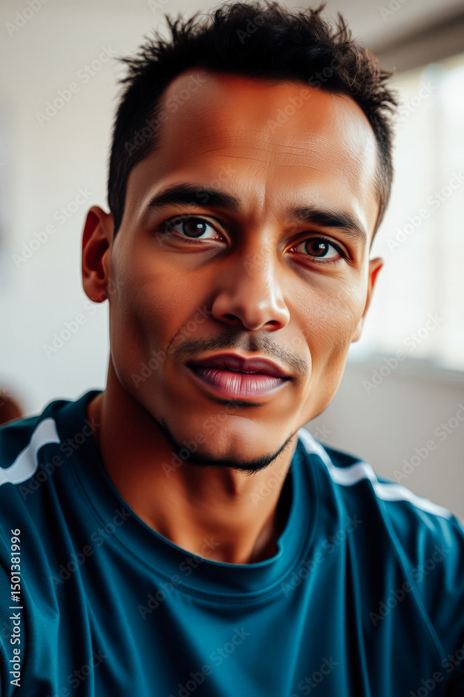 Obraz premium Close-up Portrait of a Young Man