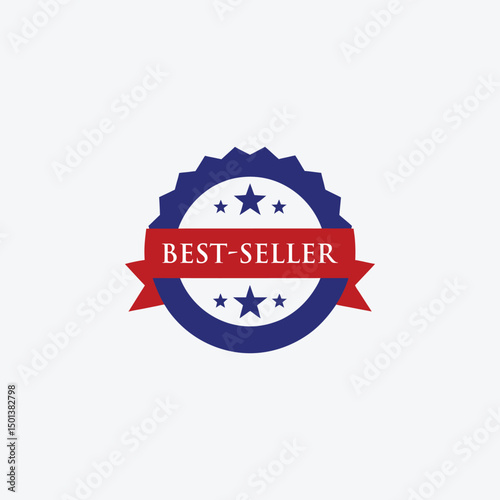 Bestseller Label Vector Art Silhouette Design