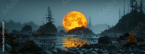 night in the mountains