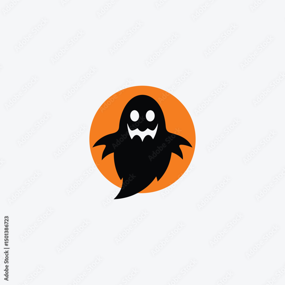 Obraz premium Ghost Silhouette Design Vector Art Silhouette Design
