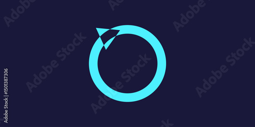 Abstract Circular Arrow Logo