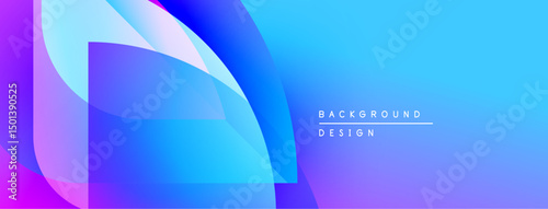 Abstract gradient background. Blue, purple hues blend smoothly. Modern design elements create dynamic visual effect. Minimal text present.