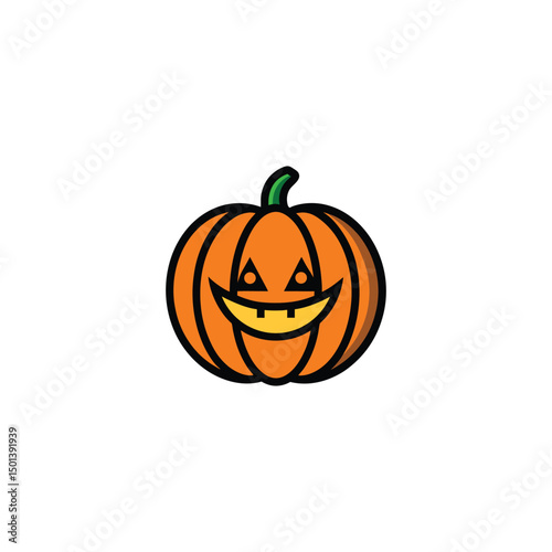 Pumpkin Lantern Clipart Vector Art Silhouette Design