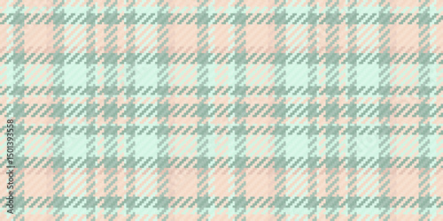 Pastel plaid pattern in peach and mint green.  Perfect for textile design, fashion, home decor, or scrapbooking projects. This soft, elegant texture evokes feelings of calm and serenity.