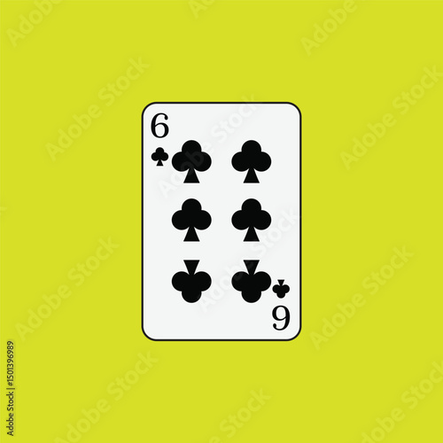 Playing card poker icon vector logo template illustration