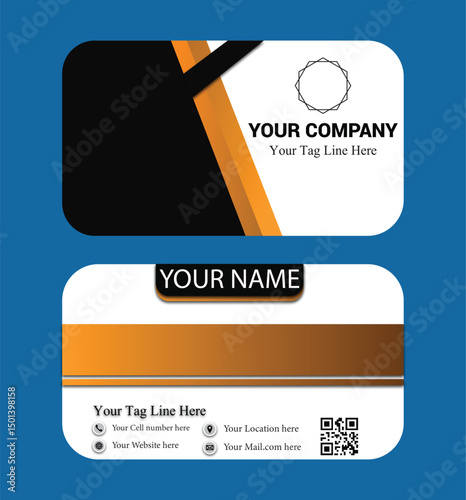 modern design of business and visiting cards vector template