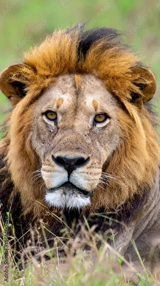 Lion in the Wild - Safari in Africa Lion in the Wild - Safari in Africa