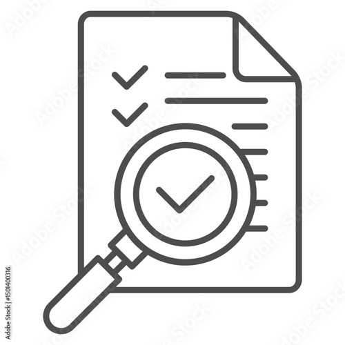 Evaluation  Outline Icon Element For Design