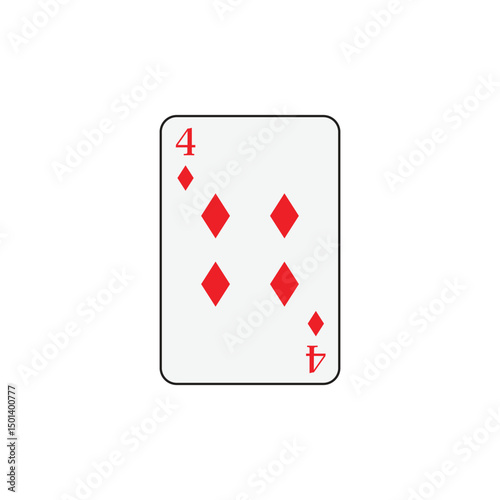 Playing card poker icon vector logo template illustration