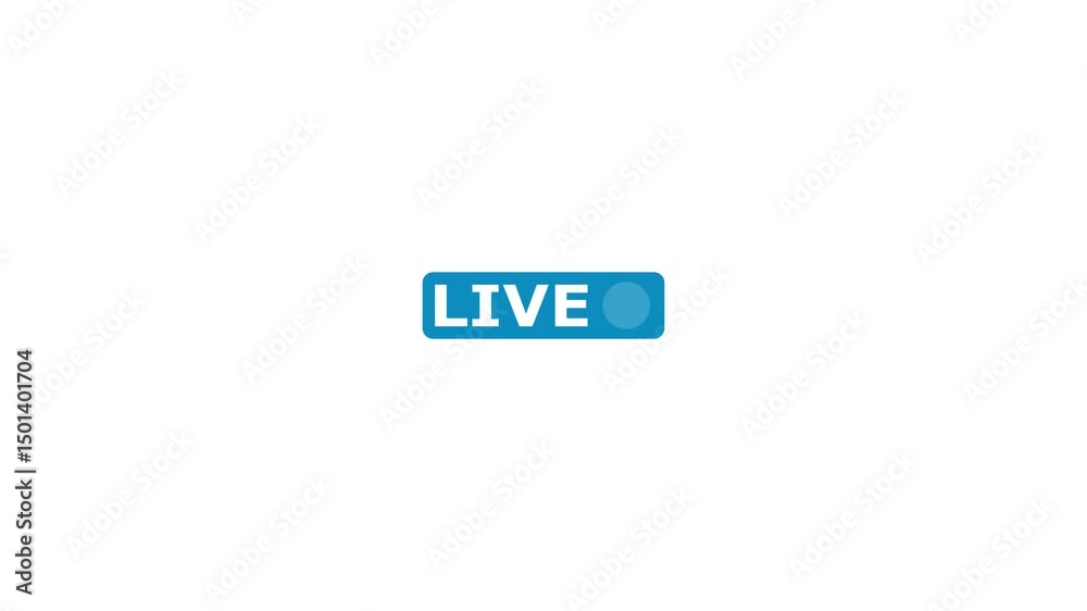 live on icon animation. video recording live animation. 4k videos live on icon animation. video recording live animation. 4k videos