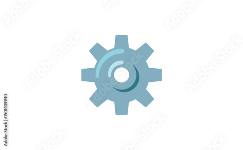 Gear Emoji. Settings, Preferences, Configuration, Engineering, Mechanics, Work, or Functionality Concept Image.