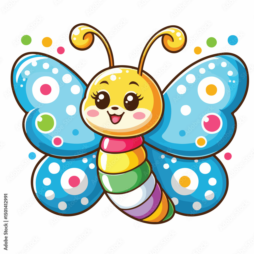 Fototapeta premium Vector Cartoon Butterfly