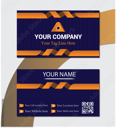modern design of business and visiting cards vector templates