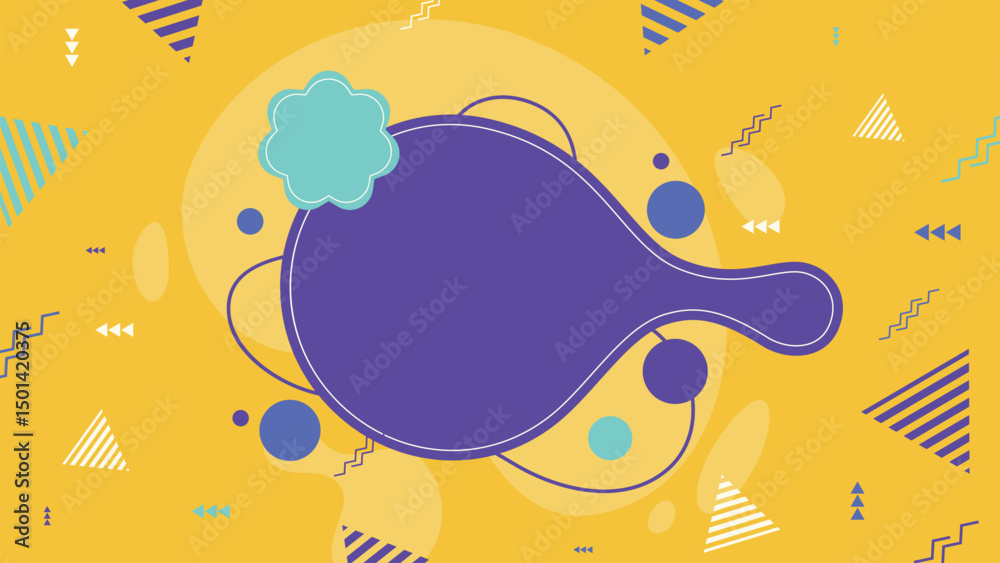 Fototapeta premium Abstract Yellow Background with Blob Background