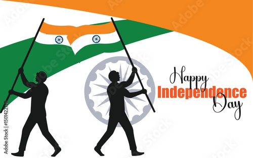 78th Independence day of India, 15th August template for website and social media.