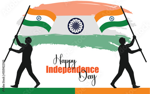 78th Independence Day of India, 15th August template for website and social media.