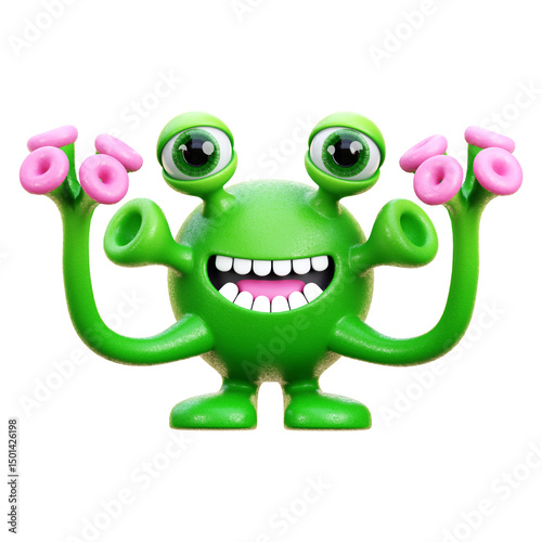 Virus 3d Icon Illustration