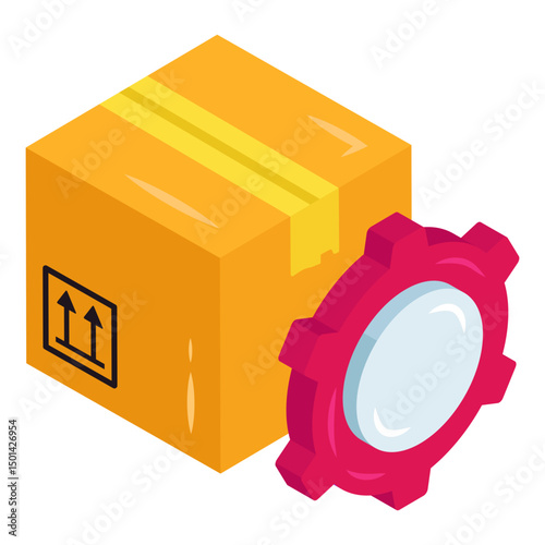 Trendy design icon of parcel management 
