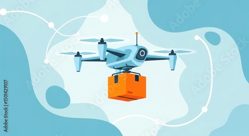 Wallpaper Mural Drone Delivering Package Torontodigital.ca