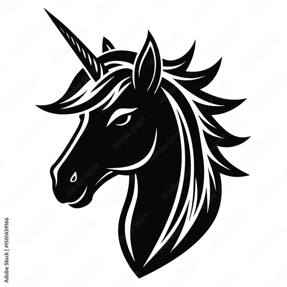 Fototapeta premium horse head silhouette