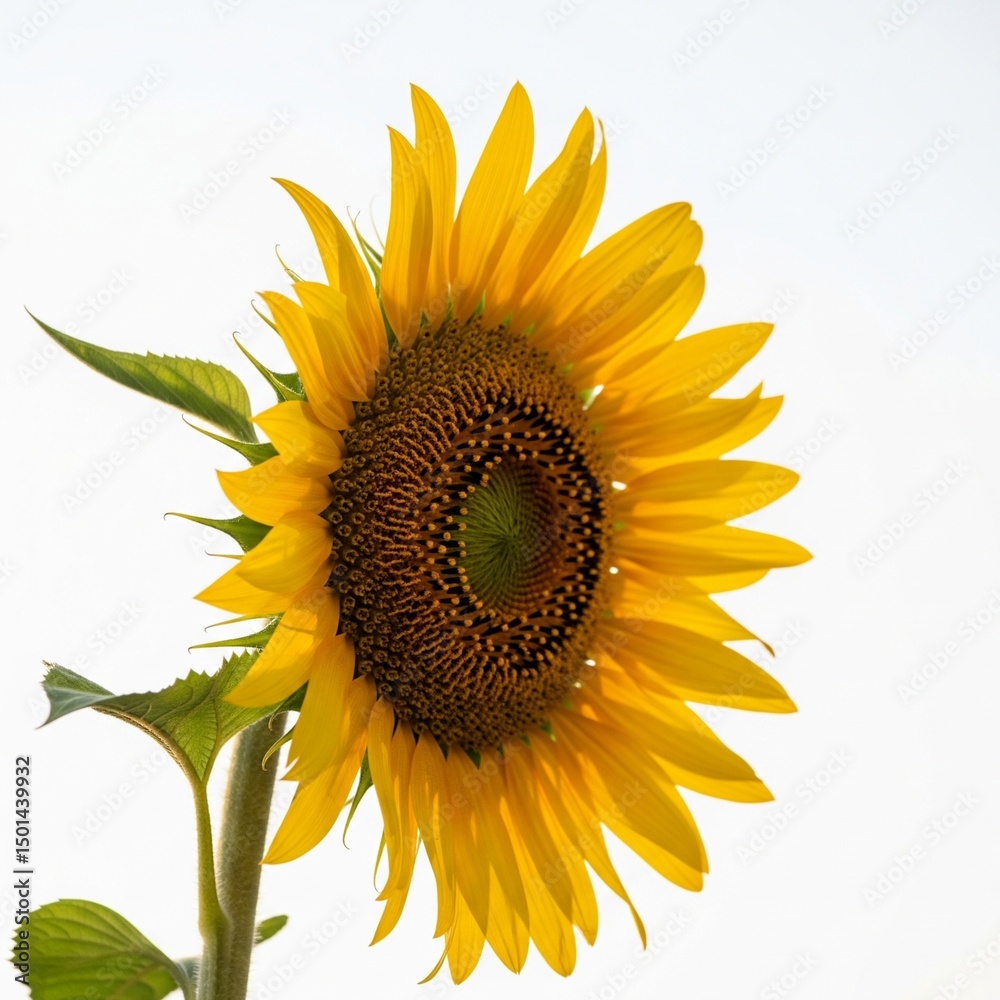 Obraz premium sunflower isolated on white