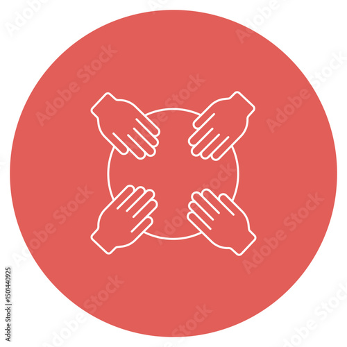 Collaborative Work icon, Stronger Together Unlocking the Power of Collaborative Work, Team Synergy Driving Success Through Collaboration, vector
