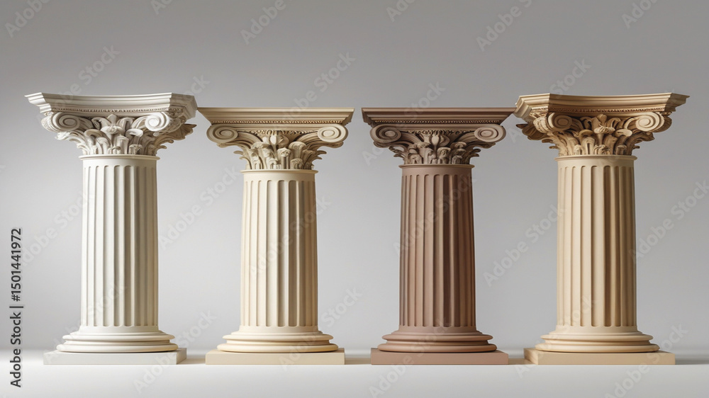 Obraz premium classical column with columns