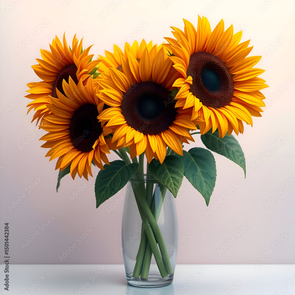 Obraz premium sunflowers in a vase