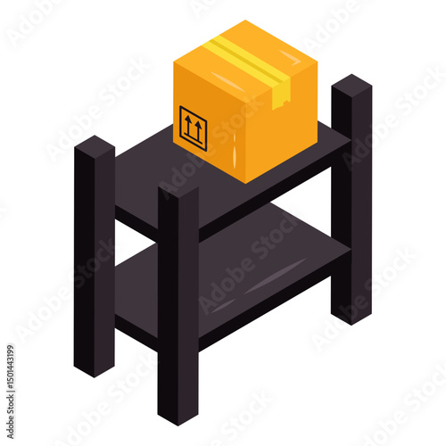 Premium download icon of parcel racks