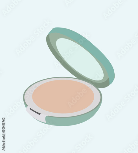 face powder.beautiful delicate  and beige blush 