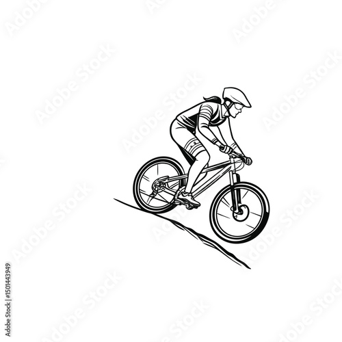 silhouette of a man riding bicycle