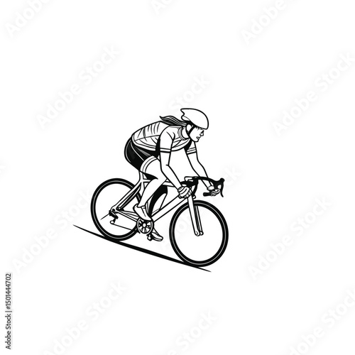 silhouette of a man riding bicycle