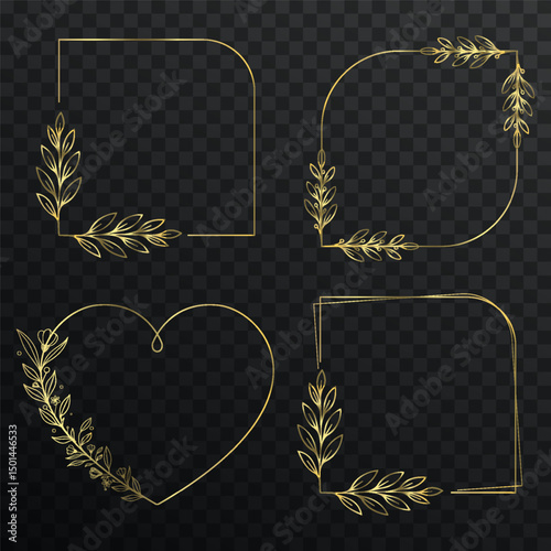Minimalist gold frame curves in refined geometric shapes.
Rectangular border glows softly with line art precision.
Black background enhances rich golden contrast beautifully.
Elegant textbox design pe