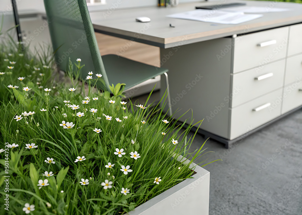 Modern white office with green plants / Oficina moderna blanca con plantas verdes
Modern white office with green plants / Oficina moderna blanca con plantas verdes
