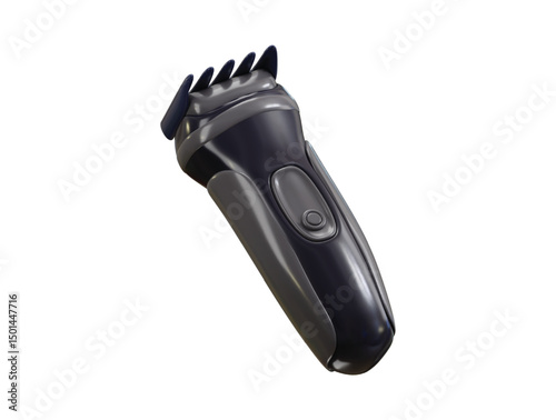 Hair Clipper Trimmer 3D Illustration – Modern Barber Tool Concept
