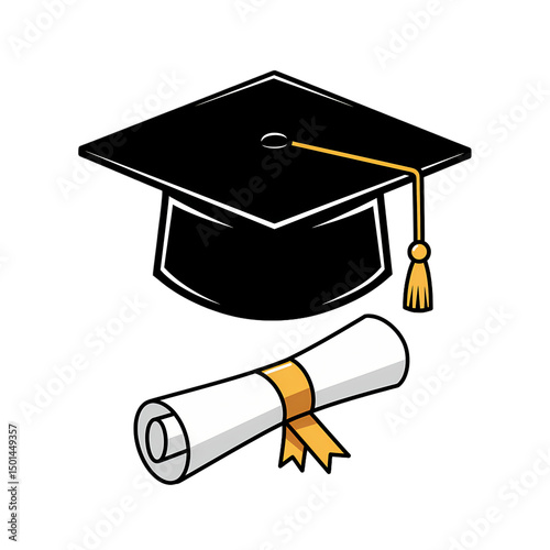 Graduation Cap & Diploma