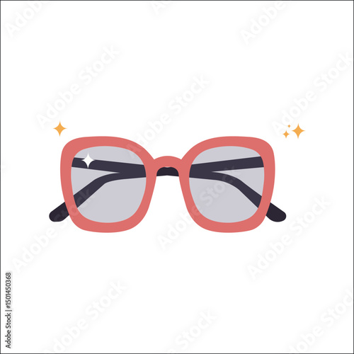 Pink Square Sunglasses: Stylish and trendy pink square sunglasses with a modern design. Perfect for adding a touch of chic to any outfit.