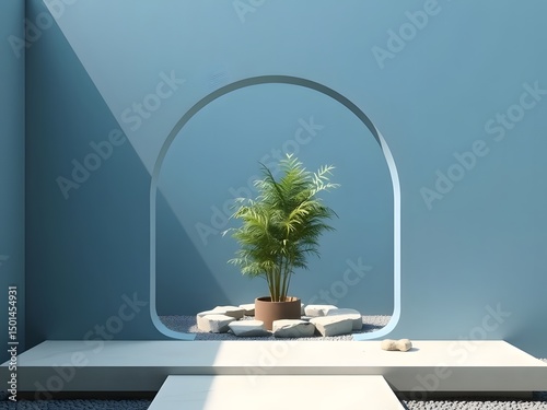 Enchanting Miniature Forest Diorama with Lush Trees and Whimsical Design photo