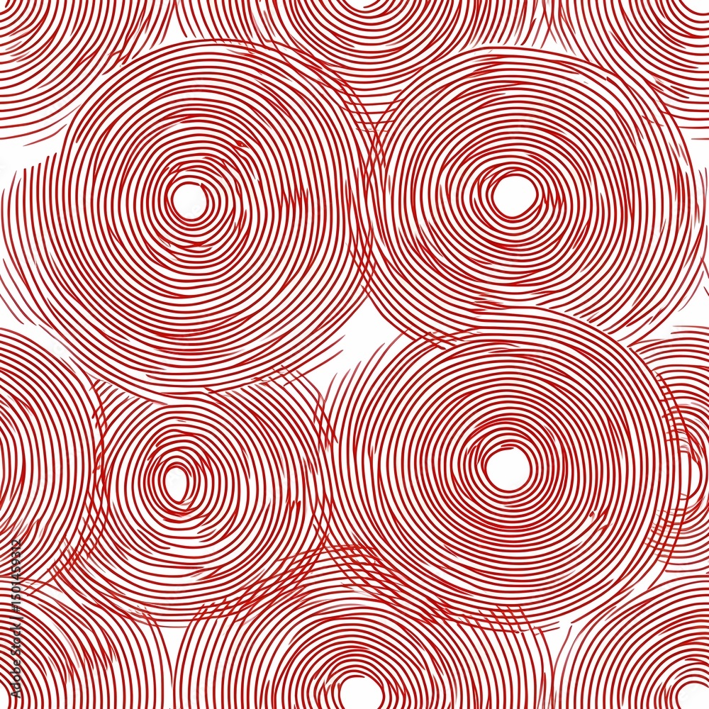 Fototapeta premium Red background featuring smooth black and white curves, great for high-impact visuals and minimalist graphic aesthetics.