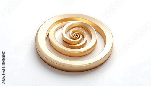 Elegant Golden Spiral Design with Smooth Gradients for Abstract Art and Creative Projects