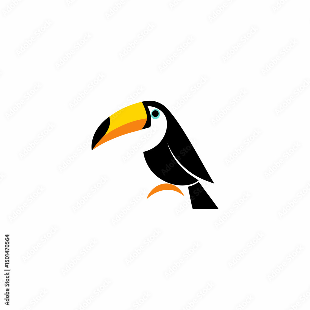 Fototapeta premium uncommon bird logo design 