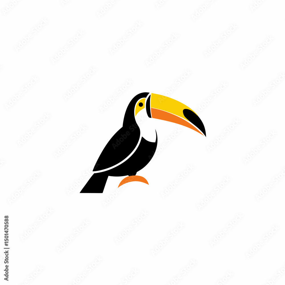 Naklejka premium uncommon bird logo design 