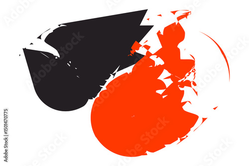 Brush stroke isolated on white, abstract stroke. Colorful watercolor brush stroke, Brush strokes grunge background. Vector brush stroke texture. Black ink, paint splatter.watercolor background strokes